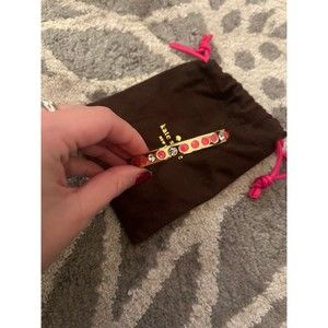 Kate Spade Make Your Mark Pink and Gold Bangle